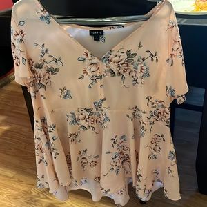 Beautiful floral chiffon top